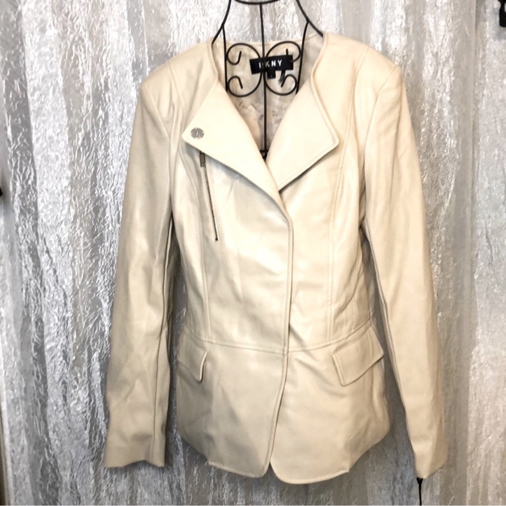 DKNY vegan leather jacket